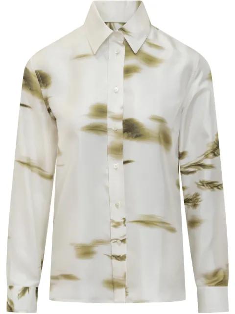 blossom-print long-sleeve shirt by FERRAGAMO