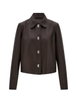 boxy nubuck jacket by FERRAGAMO boxy nubuck jacket by FERRAGAMO