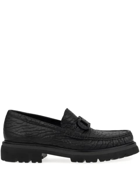buckle-detail textured loafers by FERRAGAMO