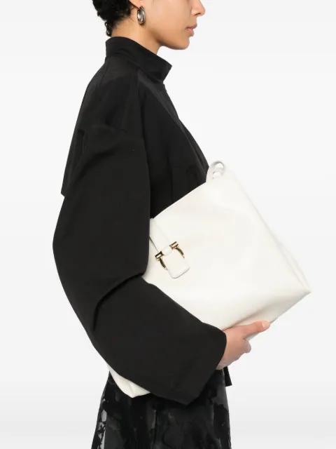 buckle leather satchel by FERRAGAMO
