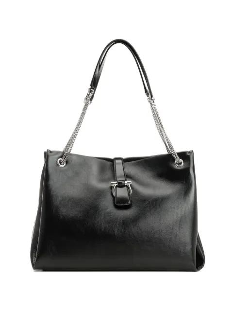 chain handle leather tote bag by FERRAGAMO