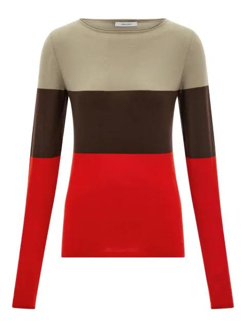 colour-block metal-tab top by FERRAGAMO