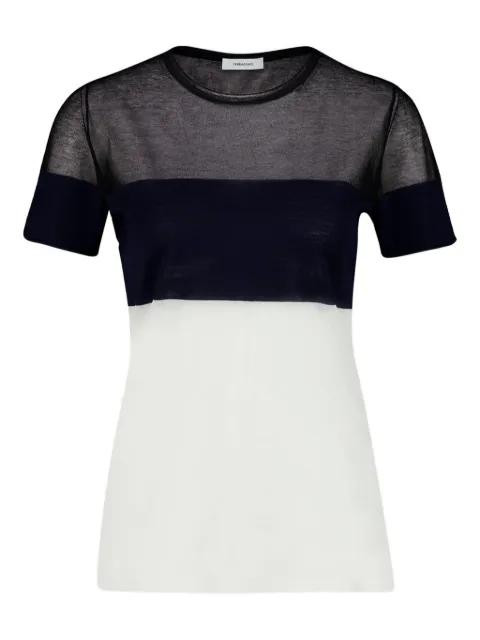 colourblock round-neck sweater by FERRAGAMO