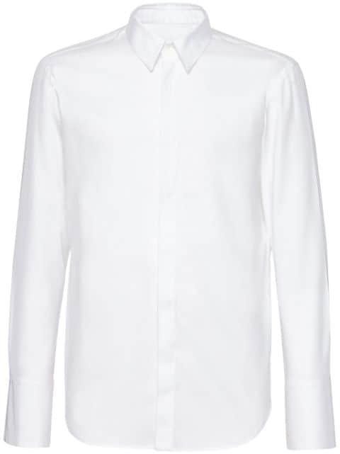 concealed-fastening oxford poplin shirt by FERRAGAMO