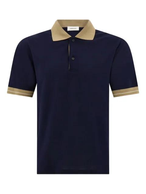 contrasting stripe short-sleeve polo shirt by FERRAGAMO