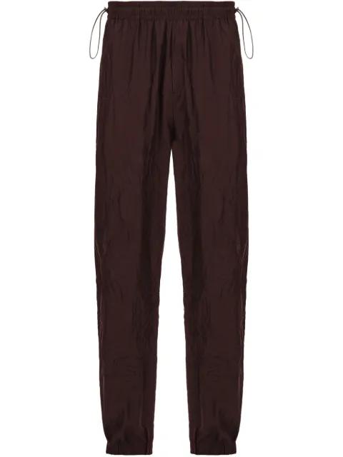 crinkled track pants by FERRAGAMO