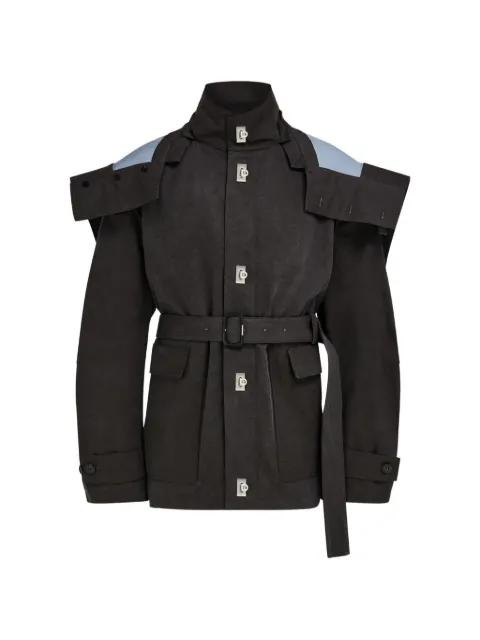 cropped parka with hood by FERRAGAMO
