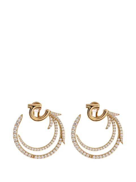 crystal-embellished earrings by FERRAGAMO