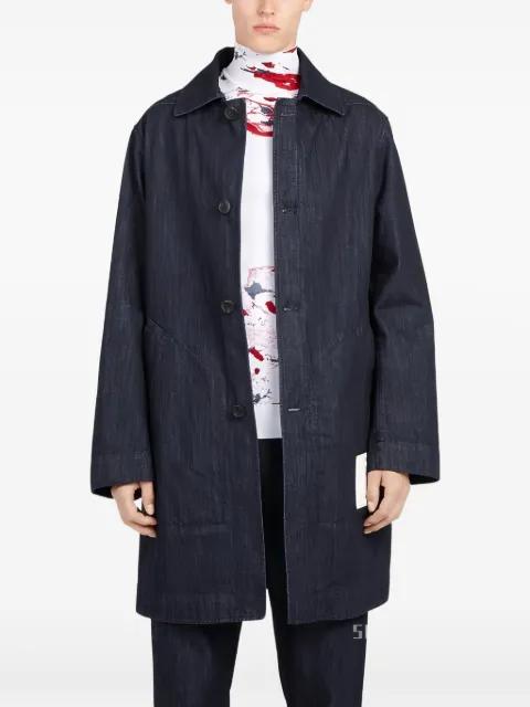 denim buttoned coat by FERRAGAMO