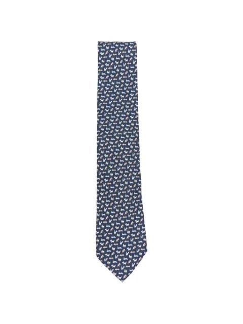dog-print tie by FERRAGAMO