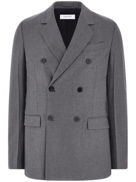 double-breasted wool blazer by FERRAGAMO
