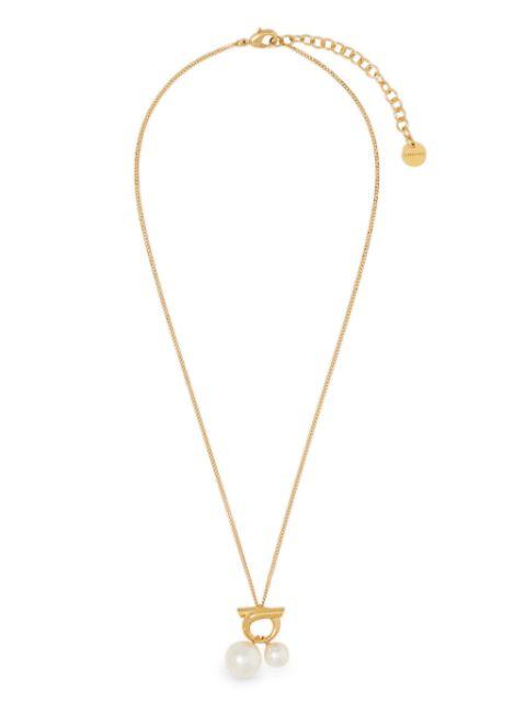 double pearl necklace by FERRAGAMO