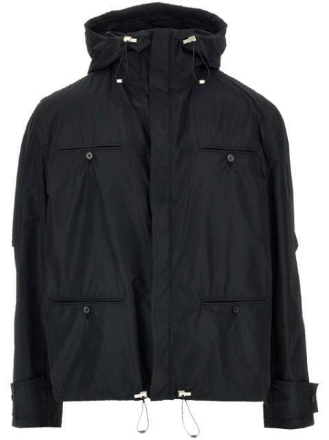 drawstring-hem hoodied jacket by FERRAGAMO