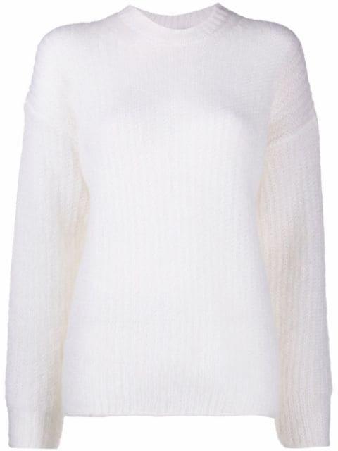 drop-shoulder knitted sweater by FERRAGAMO