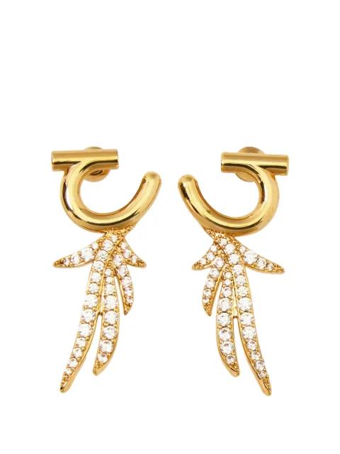 earrings with crystals by FERRAGAMO