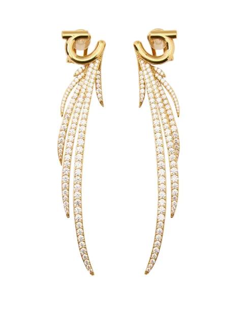earrings with crystals by FERRAGAMO