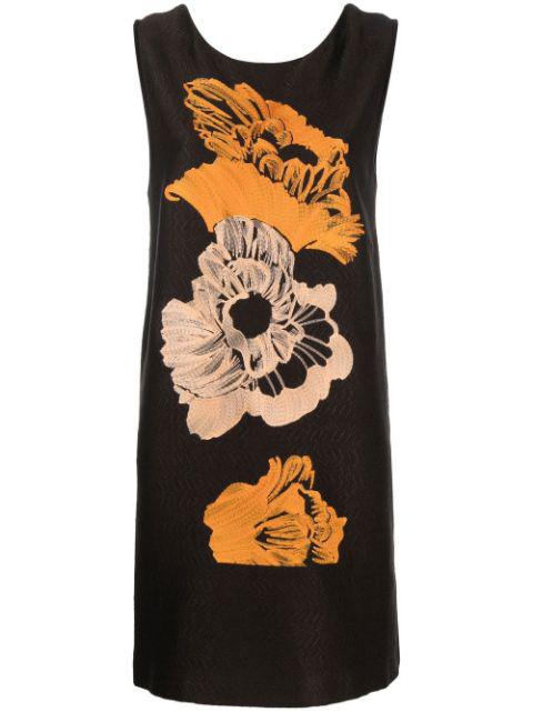 embroidered-floral detail dress by FERRAGAMO