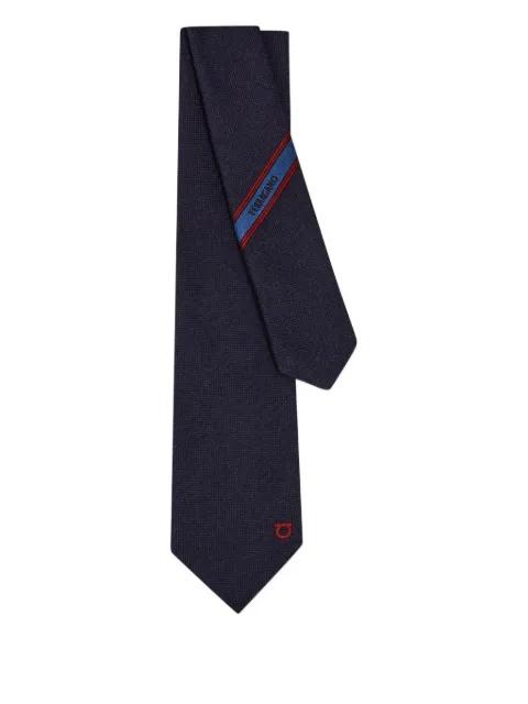 embroidered-logo tie by FERRAGAMO
