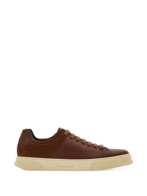 embroidered panelled sneakers by FERRAGAMO