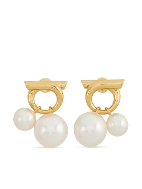 faux-pearl embellished earrings by FERRAGAMO