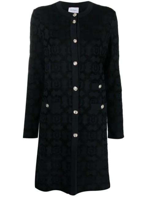 fitted single-breasted Gancini coat by FERRAGAMO