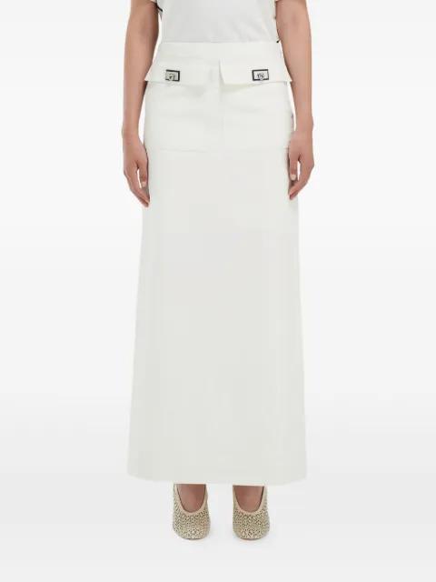 flap-pocket midi skirt by FERRAGAMO