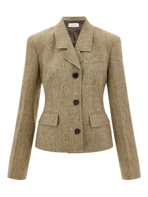 flap-pockets single-breasted blazer by FERRAGAMO