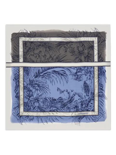 floral-print silk scarf by FERRAGAMO