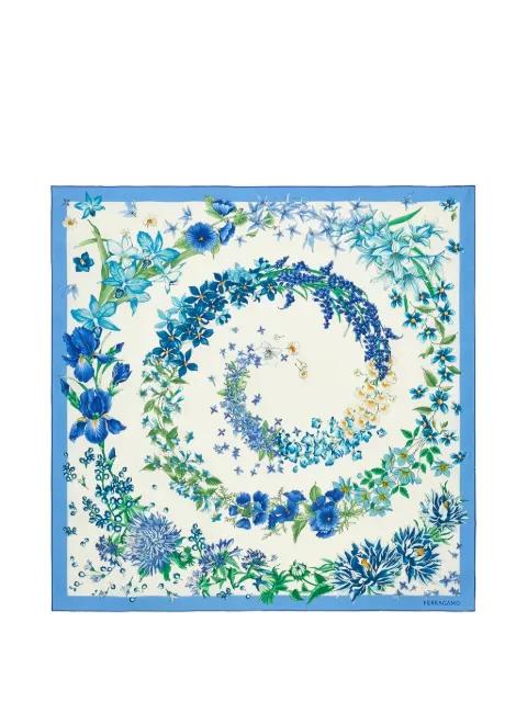 floral-print silk scarf by FERRAGAMO