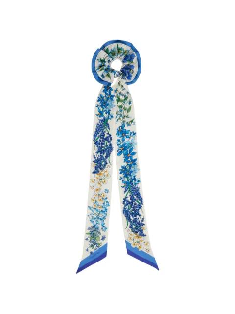 floral-print silk scrunchie by FERRAGAMO