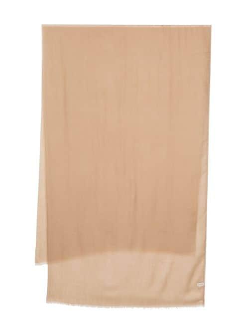 frayed-hem cashmere scarf by FERRAGAMO