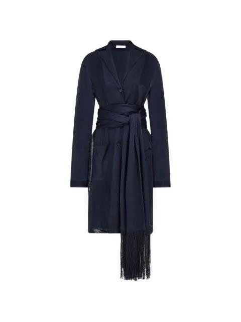 fringe-trimmed sheer cardigan by FERRAGAMO