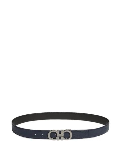 gancini-buckle leather belt by FERRAGAMO
