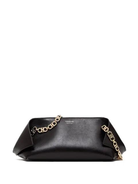 gancini-chain folded shoulder bag by FERRAGAMO