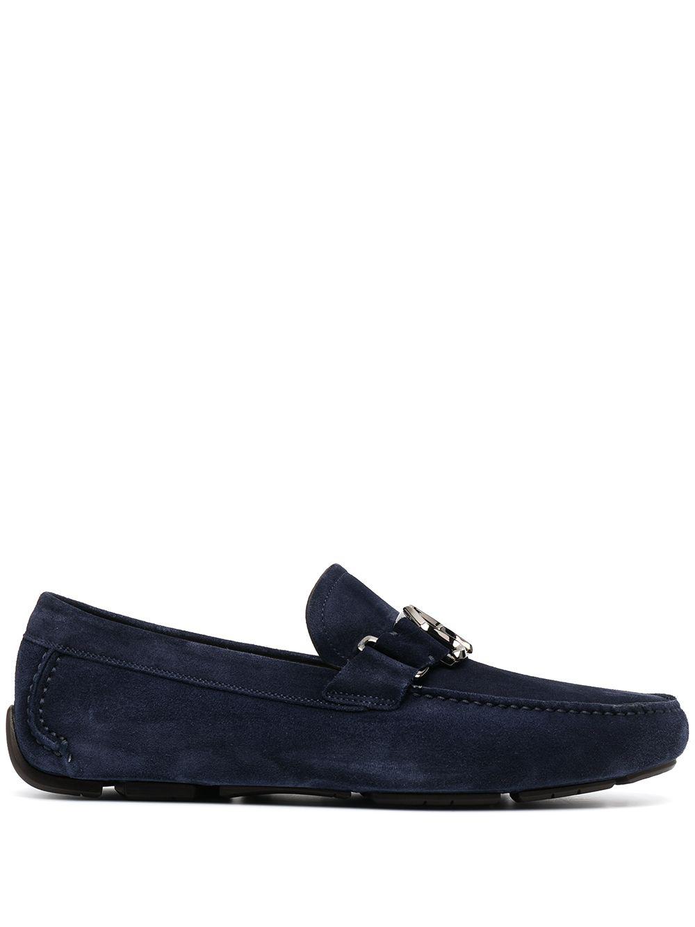 gancini-detail suede loafers by FERRAGAMO