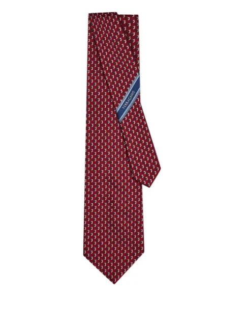 gancini-pattern silk tie by FERRAGAMO
