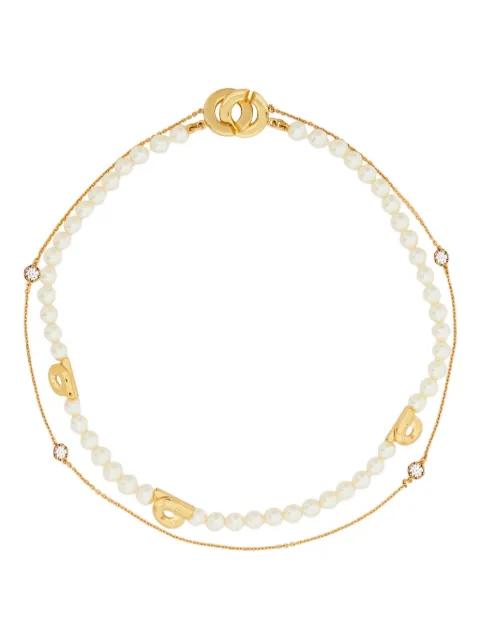 gancini pearl necklace by FERRAGAMO