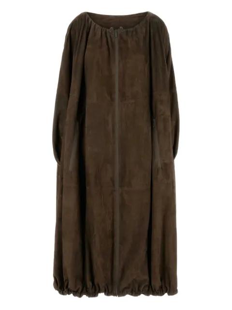 gathered-hem coat by FERRAGAMO