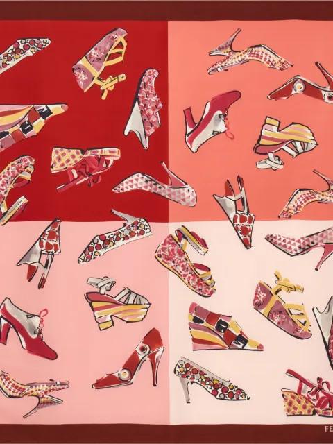 genio-print silk scarf by FERRAGAMO