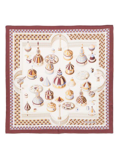 geometric-print scarf by FERRAGAMO