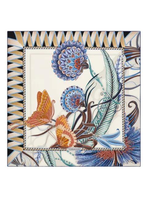 graphic-print silk scarf by FERRAGAMO