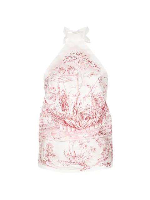 graphic-print top by FERRAGAMO