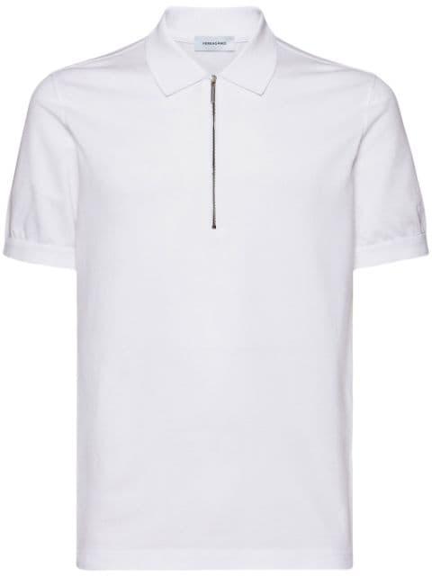 half-zip cotton polo shirt by FERRAGAMO