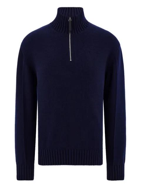 high neck ribbed pullover by FERRAGAMO