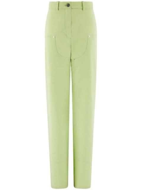 high-waisted carpenter trousers by FERRAGAMO