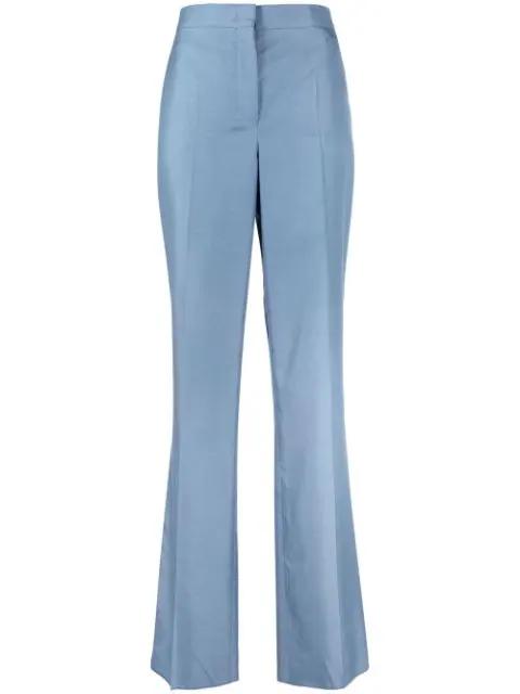 high-waisted silk trousers by FERRAGAMO