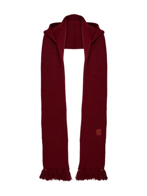 hoodied fringe scarf by FERRAGAMO