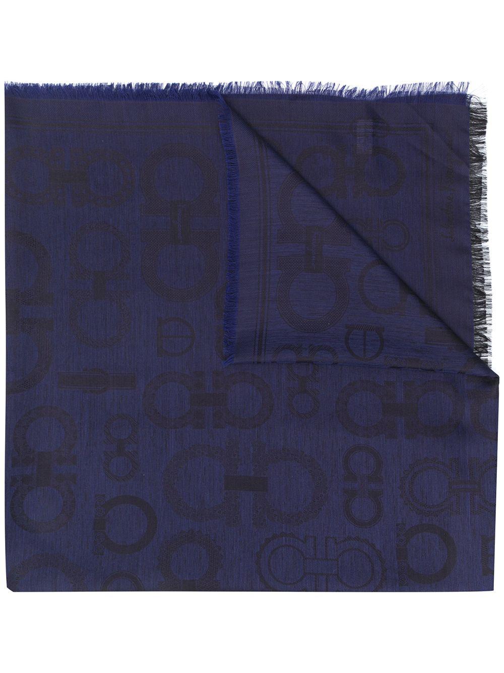 jacquard Gancini pattern scarf by FERRAGAMO