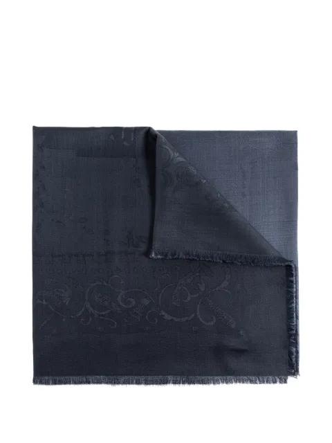 jacquard-patterned frayed scarf by FERRAGAMO