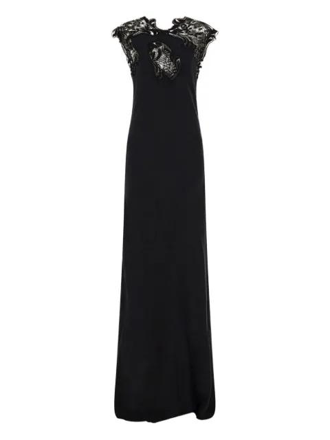 lace-detail silk maxi dress by FERRAGAMO